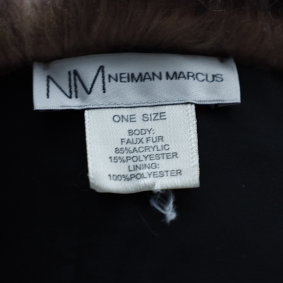 Faux Fur Animal Print Scarf Wrap - Picture 4 of 4